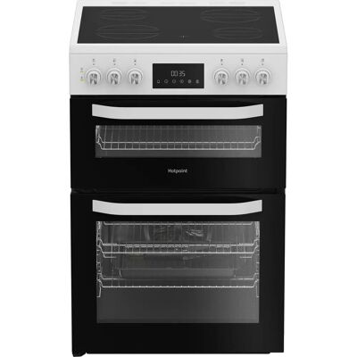 Hotpoint HDE6VDW Electric Cooker - White - 60cm - Oven & Hob Hotpoint HDE6VDW Electric Cooker - White - 60cm - Oven & Hob