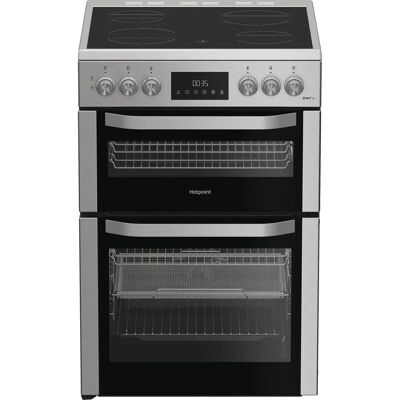 Hotpoint HDE6VDCAX Double Oven Electric Cooker - Stainless Steel Hotpoint HDE6VDCAX Double Oven Electric Cooker - Stainless Steel