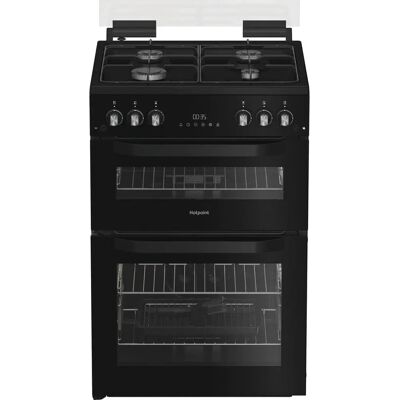 Hotpoint HTG6GDCB1 Black Gas Freestanding Cooker - Kitchen Appliance Hotpoint HTG6GDCB1 Black Gas Freestanding Cooker - Kitchen Appliance