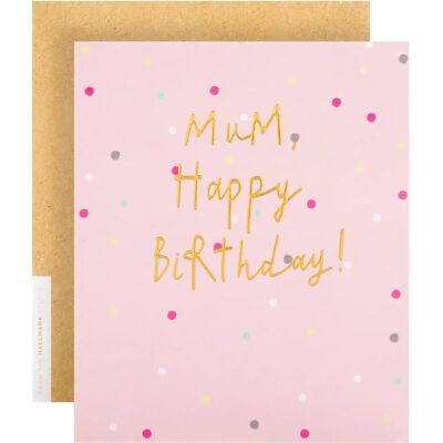 Hallmark - Carte d'anniversaire pour maman - Feuille dorée - Card Hallmark - Carte d'anniversaire pour maman - Feuille dorée - Card