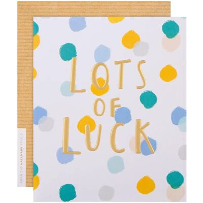 Hallmark Good Luck Card - Motif multicolore à pois - 6,25x5,25in - Carte Hallmark Good Luck Card - Motif multicolore à pois - 6,25x5,25in - Carte