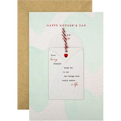 Hallmark - Mother’s Day Card - Keepsake message - Red heart clip - Greeting card Hallmark - Mother’s Day Card - Keepsake message - Red heart clip - Greeting card