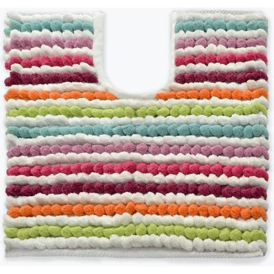 Allure Bath Fashions Toilet Mat for Pedestal - Extra Thick 2200gsm Multi Brights Allure Bath Fashions Toilet Mat for Pedestal - Extra Thick 2200gsm Multi Brights
