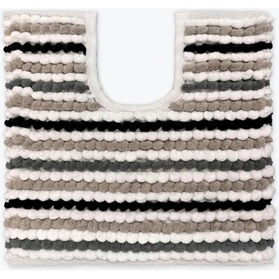 Allure Bath Fashions Toilet Mat - California Stripe - Microfibre Heavy 2200gsm Allure Bath Fashions Toilet Mat - California Stripe - Microfibre Heavy 2200gsm