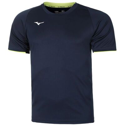 Mizuno Core Bleu S - T-Shirt pour Football - Publicité Mizuno Core Bleu S - T-Shirt pour Football - Publicité