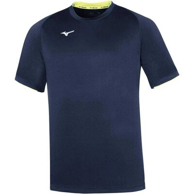 Mizuno Core Bleu L - T-Shirt - Publicité Mizuno Core Bleu L - T-Shirt - Publicité