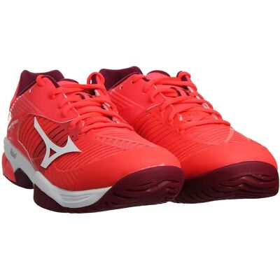 Mizuno Wave Exceed Tour 3 AC Dames-Rode Trainers - Tennis Shoes Mizuno Wave Exceed Tour 3 AC Dames-Rode Trainers - Tennis Shoes