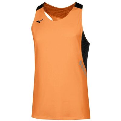 Débardeur Mizuno Orange Premium pour Fitness - T-Shirt - Publicité Débardeur Mizuno Orange Premium pour Fitness - T-Shirt - Publicité
