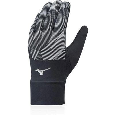 Mizuno Winddichte Handschuhe - Schwarz - Größe M - Laufzubehör Mizuno Winddichte Handschuhe - Schwarz - Größe M - Laufzubehör