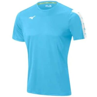 T-shirt Bleu Mizuno Nara - Fitness - Publicité T-shirt Bleu Mizuno Nara - Fitness - Publicité