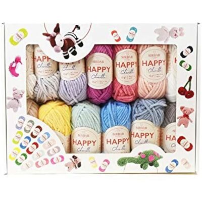 Sirdar Happy Chenille Multi-Color Yarn Set - Amigurumi Friendly Sirdar Happy Chenille Multi-Color Yarn Set - Amigurumi Friendly