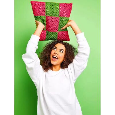 Sirdar Kith & Kin Granny Squares Cushion Crochet Kit - Cushion Crochet Kit Sirdar Kith & Kin Granny Squares Cushion Crochet Kit - Cushion Crochet Kit