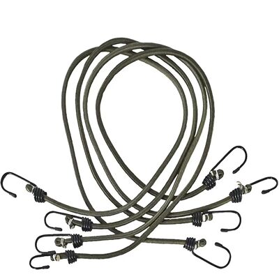Corde élastique Trespass - 6mm x 76cm - Pack de 4 - Vert Corde élastique Trespass - 6mm x 76cm - Pack de 4 - Vert