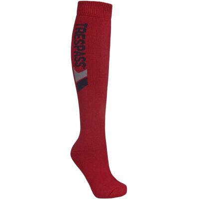 Chaussettes de ski rouges Taille 3 - Unisex Tech Luxe Mérino Chaussettes de ski rouges Taille 3 - Unisex Tech Luxe Mérino