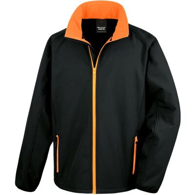 Result Black / Orange 2XL Softshell Jacket - Mens Result Black / Orange 2XL Softshell Jacket - Mens