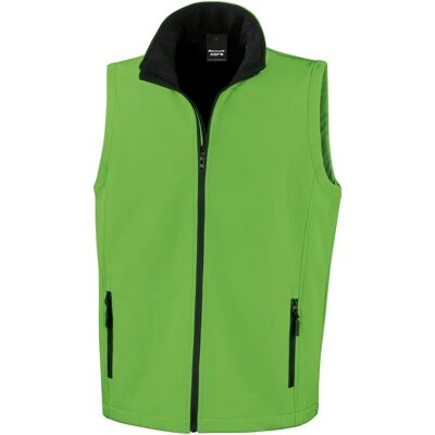 Result - Core Printable Softshell Bodywarmer - Verde/Nero - L - Softshell Bodywarmer Result - Core Printable Softshell Bodywarmer - Verde/Nero - L - Softshell Bodywarmer