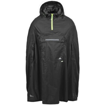 Poncho com capuz à prova d'água unissex Trespass Qikpac - Preto - S Poncho com capuz à prova d'água unissex Trespass Qikpac - Preto - S