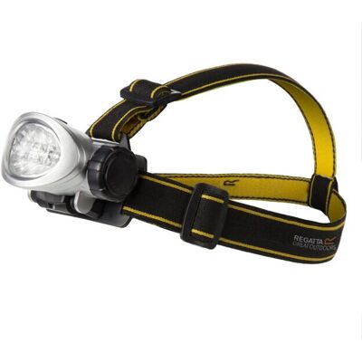 Regatta Unisex Great Outdoors 10 Led Headtorch - Zwart/Seal Grey - Koplamp Regatta Unisex Great Outdoors 10 Led Headtorch - Zwart/Seal Grey - Koplamp