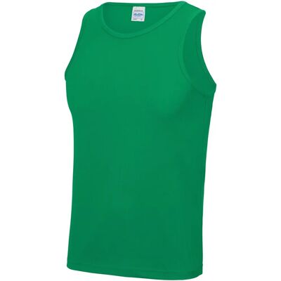 AWDis Just Cool Kelly Green Tank Top - Sports Gym Apparel AWDis Just Cool Kelly Green Tank Top - Sports Gym Apparel
