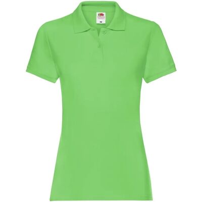 Fruit of the Loom Womens Fitted Lime Polo Shirt - Polo Shirt Fruit of the Loom Womens Fitted Lime Polo Shirt - Polo Shirt