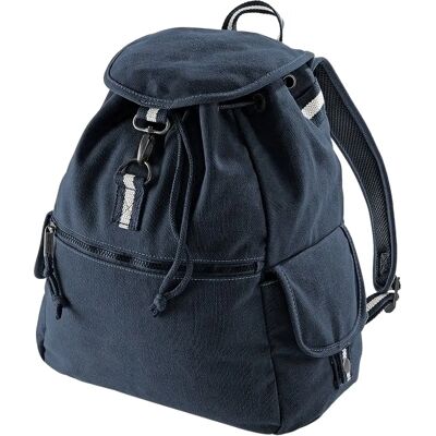 Sac à dos vintage en toile Quadra - 18 litres - Unisexe - Publicité Sac à dos vintage en toile Quadra - 18 litres - Unisexe - Publicité