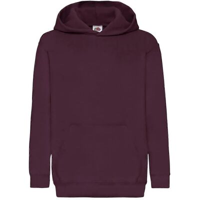Fruit Of The Loom Kinder unisex hoodie - 14-15 jaar - Bourgogne Fruit Of The Loom Kinder unisex hoodie - 14-15 jaar - Bourgogne