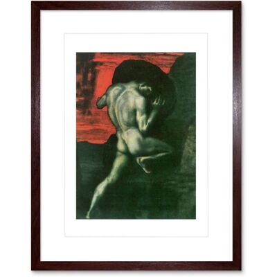 Artery8 - Von Stuck Sisyphus - 9x7 inch - Framed art print Artery8 - Von Stuck Sisyphus - 9x7 inch - Framed art print