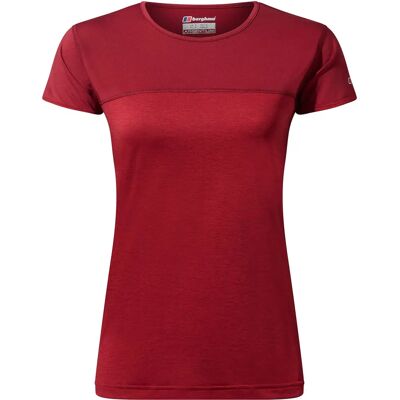 T-shirt ochronny Berghaus Voyager Tech - Kobieta - Czerwona T-shirt ochronny Berghaus Voyager Tech - Kobieta - Czerwona