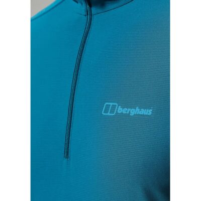 Berghaus Herren 24/7 Tech Tee Langarm Halb-Reißverschluss - Blau Berghaus Herren 24/7 Tech Tee Langarm Halb-Reißverschluss - Blau