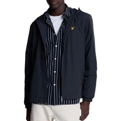 Lyle & Scott Zip Through Hooded Jacket - Dark Navy Lyle & Scott Zip Through Hooded Jacket - Dark Navy