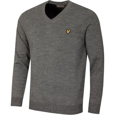 Lyle & Scott V-Hals Pullover - Grau - Medium - Pullover Lyle & Scott V-Hals Pullover - Grau - Medium - Pullover