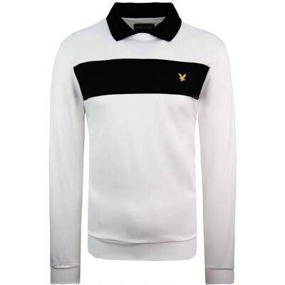 Lyle & Scott Ventech Golf Sweatshirt Langarm Weiß Herren Oberteil Lyle & Scott Ventech Golf Sweatshirt Langarm Weiß Herren Oberteil