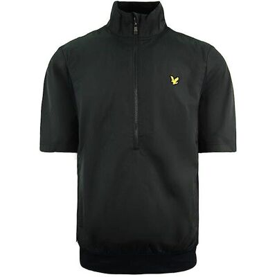 Lyle & Scott Zwarte Golfjas - Doral Half Zip Top voor heren Lyle & Scott Zwarte Golfjas - Doral Half Zip Top voor heren