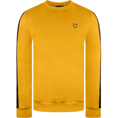Lyle & Scott Gele Ronde Hals Trui - Lange Mouwen Casual Sport Lyle & Scott Gele Ronde Hals Trui - Lange Mouwen Casual Sport