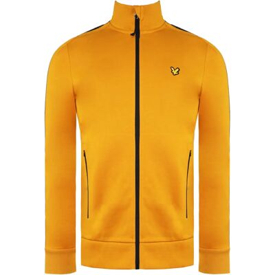Lyle & Scott Gele Trainingsjack - Volledige Rits, Lange Mouwen, Herenpasvorm Lyle & Scott Gele Trainingsjack - Volledige Rits, Lange Mouwen, Herenpasvorm