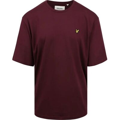 Lyle & Scott Burgunder Baumwolle 5XL T-Shirt Lyle & Scott Burgunder Baumwolle 5XL T-Shirt