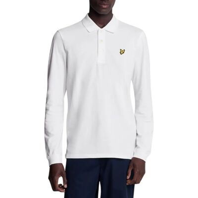 Lyle & Scott Chemise Polo Manches Longues Blanche - Chemise Polo - Publicité Lyle & Scott Chemise Polo Manches Longues Blanche - Chemise Polo - Publicité