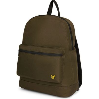 Lyle Scott Backpack - Olive - W485 - Classic Backpack for Men & Women - Lightweight Lyle Scott Backpack - Olive - W485 - Classic Backpack for Men & Women - Lightweight