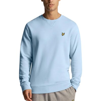 Felpa con Girocollo Blu Chiaro Lyle & Scott - Felpa Felpa con Girocollo Blu Chiaro Lyle & Scott - Felpa