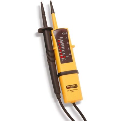 Martindale Vt12 Two Pole Voltage and Continuity Tester - Yellow Martindale Vt12 Two Pole Voltage and Continuity Tester - Yellow