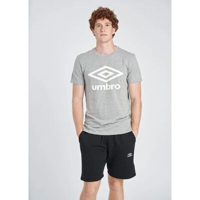 Umbro Grote Logo Grijze Heren T-Shirt - T-Shirt Umbro Grote Logo Grijze Heren T-Shirt - T-Shirt