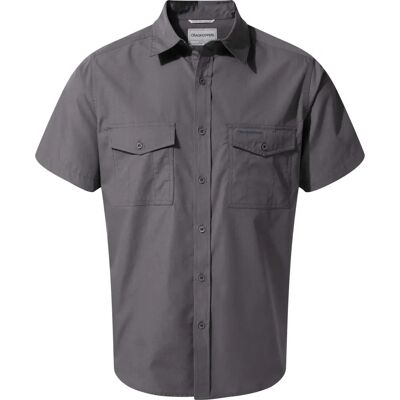 Chemise homme Craghoppers Kiwi à manches courtes Nosi Defence - Bleu Ombre - Chemise de randonnée - Publicité Chemise homme Craghoppers Kiwi à manches courtes Nosi Defence - Bleu Ombre - Chemise de randonnée - Publicité