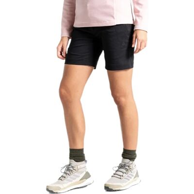 Shorts Craghoppers Kiwi Pro Smartdry pour femmes - Noir - Modèle: Kiwi Pro III Shorts Craghoppers Kiwi Pro Smartdry pour femmes - Noir - Modèle: Kiwi Pro III