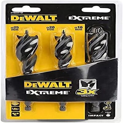 Set de Burghie Lemn DeWalt - 16/20/25mm - Mânere Hexagonal Set de Burghie Lemn DeWalt - 16/20/25mm - Mânere Hexagonal