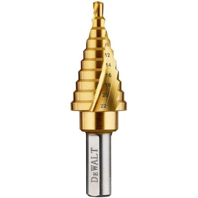 DeWalt - Stufenbohrer - Titanbeschichtet - 4-22mm DeWalt - Stufenbohrer - Titanbeschichtet - 4-22mm