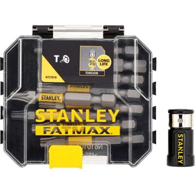 Set Stanley Tic Tac - Vârfuri T10 T15 T20 T25 T30 T40 și Adaptor Magnetic Set Stanley Tic Tac - Vârfuri T10 T15 T20 T25 T30 T40 și Adaptor Magnetic
