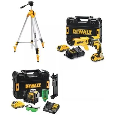 DeWalt DCF620D2K-QW Ensemble Visseuse sans fil et Niveau Laser - Laser multi-lignes 3x360° DeWalt DCF620D2K-QW Ensemble Visseuse sans fil et Niveau Laser - Laser multi-lignes 3x360°