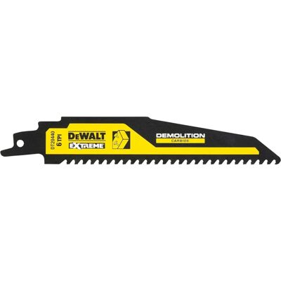 DeWALT DT20440-QZ Hochleistungs-Carbide Säbelsägeblatt - 152mm - Holz & Metall DeWALT DT20440-QZ Hochleistungs-Carbide Säbelsägeblatt - 152mm - Holz & Metall
