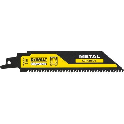 DeWALT Carbide Metall Säbelsägeblatt 152mm - Hochleistungs, Schnelle Schnitte DeWALT Carbide Metall Säbelsägeblatt 152mm - Hochleistungs, Schnelle Schnitte
