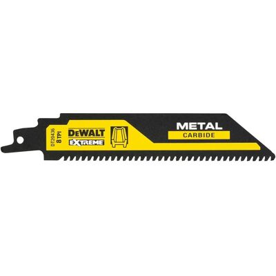 DeWALT Carbide Metall Säbelsägeblatt 152mm - Hochleistungs, Schnelle Schnitte DeWALT Carbide Metall Säbelsägeblatt 152mm - Hochleistungs, Schnelle Schnitte